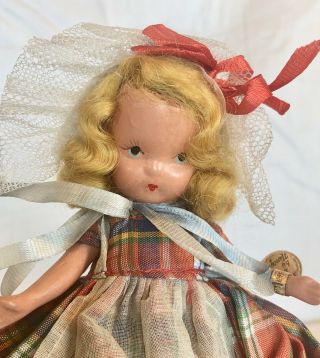 Lovely Vintage Bisque Nancy Ann Storybook Doll 58 " Western Miss " W/ Box