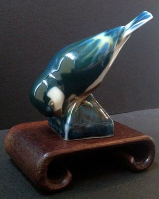 Vintage Art Deco Porcelain Bird Figurine - Camille Tharaud Limoges France Signed