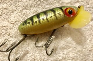 Fishing Lure Fred Arbogast Jitterbug WWll Plastic Lip Perch Tackle Crank Bait 2
