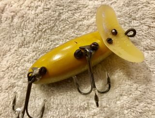 Fishing Lure Fred Arbogast Jitterbug WWll Plastic Lip Perch Tackle Crank Bait 4
