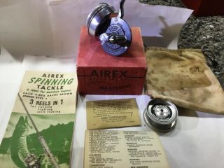 Vintage Airex Bache Brown Mastereel Model 2a,  Box,  Bag,  Papers,  Spool,  Wire