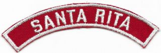 Santa Rita Red And White Rws Community Strip Vintage Boy Scouts Bsa