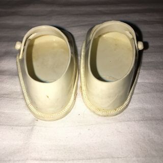 Vintage Fairyland Toy Product White Doll Shoes 2 