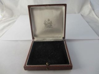 Necklace Brooch Pin Jewellery Box Leatherette Antique Edwardian C1910.  Tbj06179