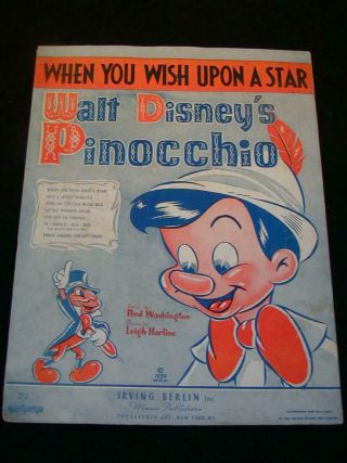 Antique Sheet Music Disney Memorabilia Disney 