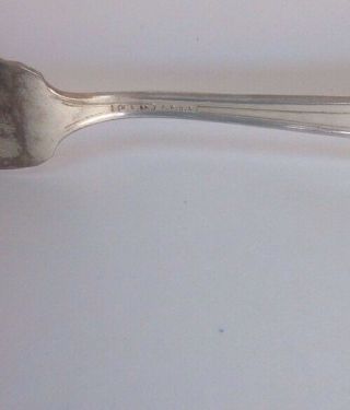 5 National Silver Co Salad Forks NS Co Silver Plate Pattern 