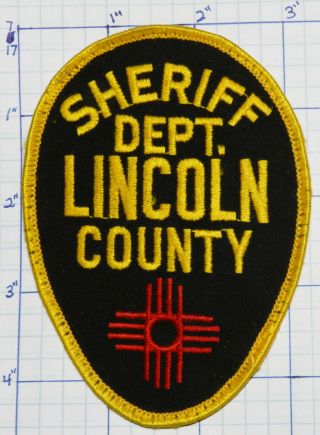 Mexico,  Lincoln County Sheriff Dept Dark Brown Patch