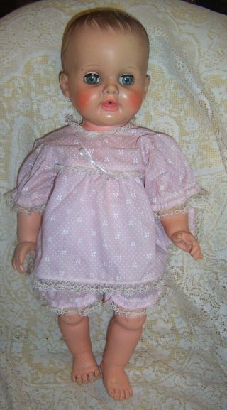 Vintage 19 " Baby Doll Wetsy - Betsy? Eyes Open Close,  Vinyl Body,  Arms Legs Move