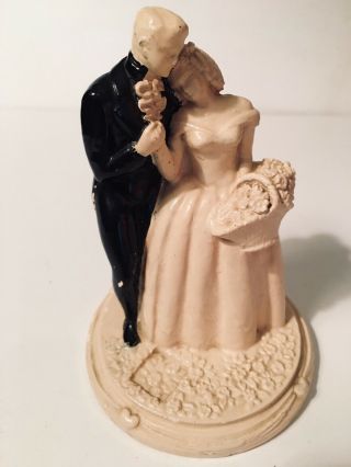 Vintage Wartime WWII Wedding Cake Topper Bride & Groom Dec 1943 3