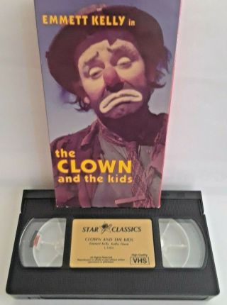 Emmett Kelly In The Clown And The Kids Vhs Movie Vintages 1967 75 Mins Long