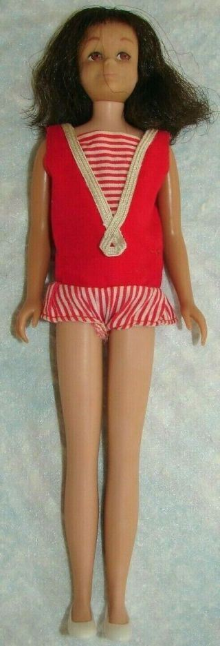 Vintage Mattel Scooter 9 " Doll Sunsuit And Shoes 1963