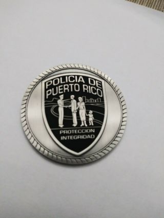 Policia De Puerto Rico Narcotics challange coin 2
