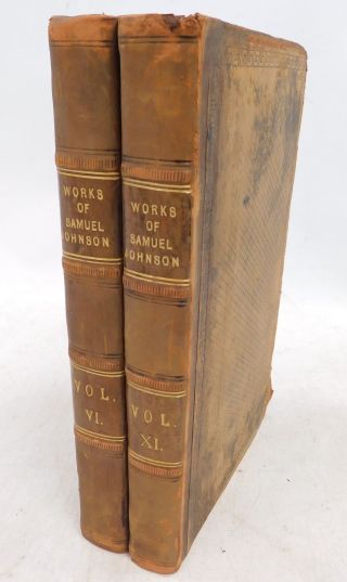 2x Antique 1816 The Of Samuel Johnson W.  Arthur Murphy Vol 6 & 11 - S57