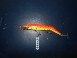 Vintage Rebel Jointed Fastrac Minnow Fishing Lure 5  Hard Color To Find "