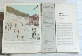 4 Vintage Colorado Wonderland Magazines April 1954 Christmas 1955 Feb & Apr 1959 3