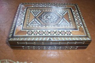 Lovely Vintage/ Antique Inlaid Box,  Mother Of Pearl Etc