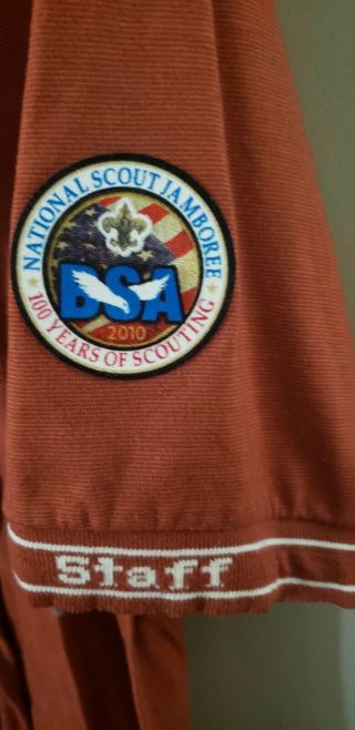 2010 National Scout Jamboree Staff Polo Shirt - Boy Scouts Of America Bsa Rare