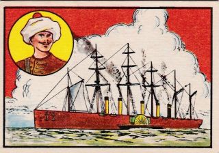 The Great Eastern - 1940s " Ships Of The Seven Seas " History Card/ Rare