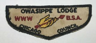 Oa Lodge 7 Owasippe First Flap Illinois Cl1