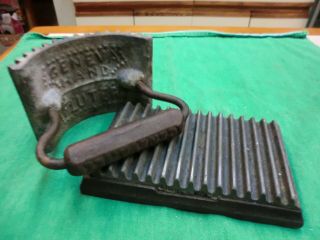 Antique/primitive Geneva Hand Fluter Fluting Iron Cast Iron