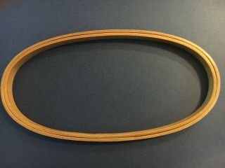 Antique Vintage Oval 9 1/4” Embroidery Hoop.  Wooden 2