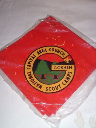 Vintage National Capital Area Council (ncac) Goshen Scout Camp Neckerchief (red)