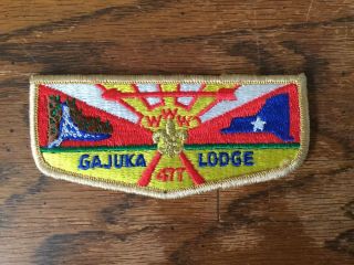 Gajuka Merged Oa Lodge 477 Old Scout Flap Patch