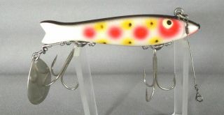 Ex,  Heddon 9100 Baby Size Dowagiac Spook Strawberry Color,  Pes