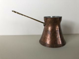 Antique Copper Turkish Coffee Pot Server Ladle Butter Melter Arts & Crafts 2