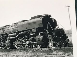 Union Pacific Railroad Engine Locomotive No.  3967 Antique Photo 2