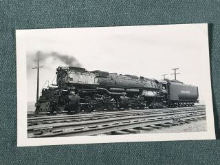 Union Pacific Railroad Engine Locomotive No.  X 3953 Antique Photo