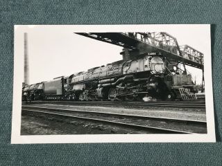 Union Pacific Railroad Engine Locomotive No.  X 4006 Antique Photo