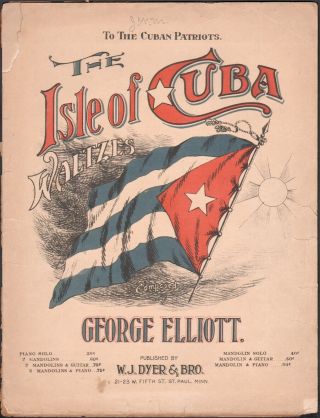 1898 The Isle Of Cuba Waltzes Antique Piano Solo Sheet Music St.  Paul,  Minnesota