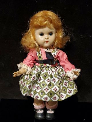 Vintage Vogue Ginny Molded Lash Walker W 1956 44 Tiny Miss Series Dress Outfit