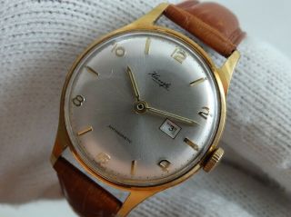 Kienzle Cal.  051n/52 Vintage Luxury Gold Plated German Mens Date Watch 60s.