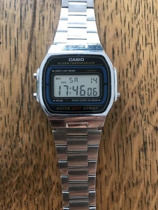 Retro Digital Unisex Casio Watch A - 158w A158 Silver