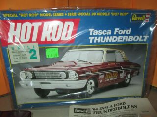 Vintage Revell Hot Rod Tasca Ford Thunderbolt Model Kit 7450 1:25 Open