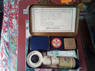 Vintage Boy Scouts First Aid Tin 5