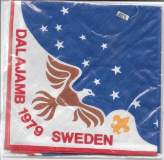 1979 World Jamboree Us Contingent Neckerchief Vintage Boy Scouts Of America Bsa