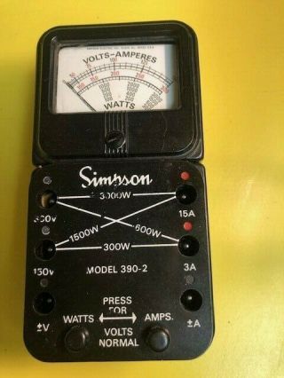 Vintage Simpson Model 390 - 2 Volt Ohm Meter