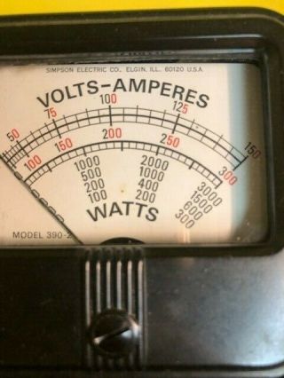 Vintage Simpson Model 390 - 2 Volt Ohm Meter 2