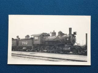 Atchison Topeka & Santa Fe Railway Engine Locomotive No.  702 Antique Photo