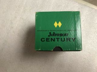 Vintage Johnson THE CENTURY Model 100A Spin Cast Fishing Reel,  Box 2