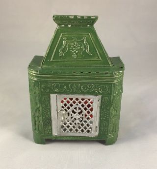 Dollhouse Miniature Ornate Vintage Soft Metal Stove Firebox Made In Germany