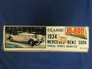 JO - HAN CLASSIC 1934 MERCEDES - BENZ 500K SPORTS ROADSTER 1/25 SCALE 5