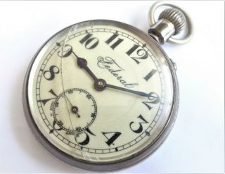 Antique German Made Federal Pocket Watch,  Ticks Then Stops So Needs Attention