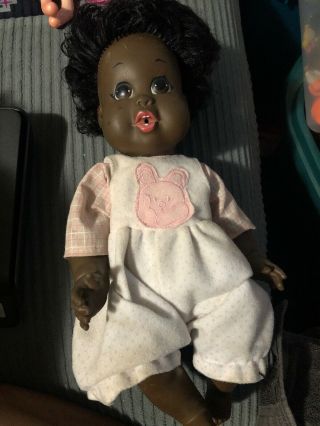 Vintage 1968 Shindana African American Black Baby Nancy Operation Bootstrap Afro