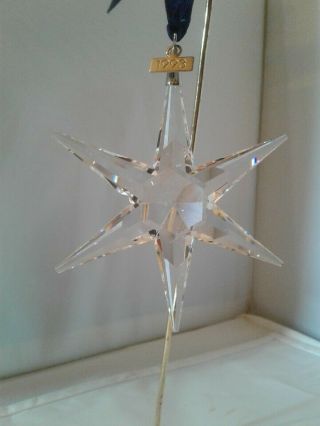 1993 Swarovski Crystal Snowflake Christmas Tree Ornament No Box