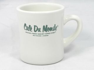 Htf Heavy Cafe Du Monde Coffee Cup French Market Orleans Curved Diner Mug