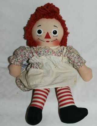 Vintage Knickerbocker Raggedy Ann Doll 16 " Johnny Gruelle 